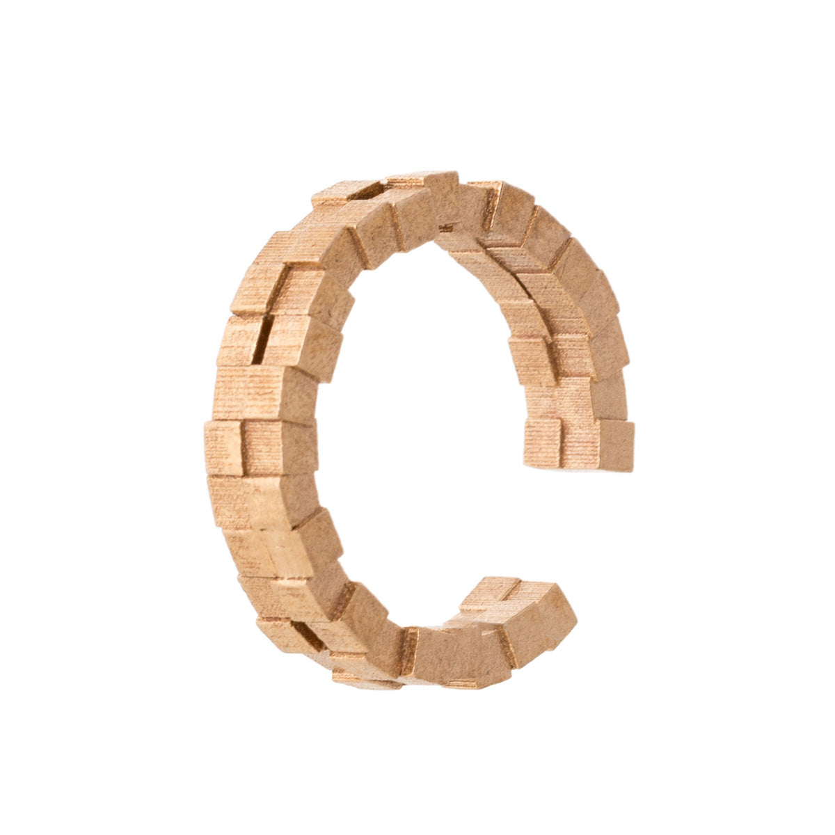 Cubii raw bronze ring mini 2.2