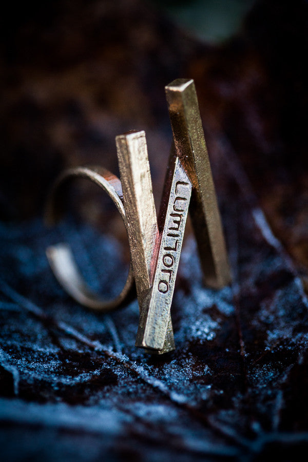 Stickii raw bronze ring III