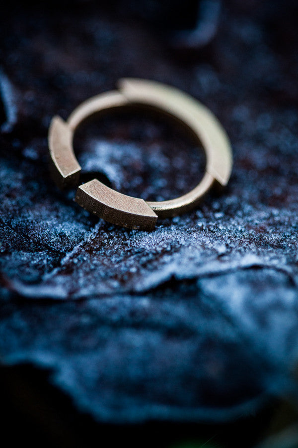 Stickii raw bronze ring II