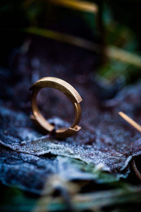 Stickii raw bronze ring II