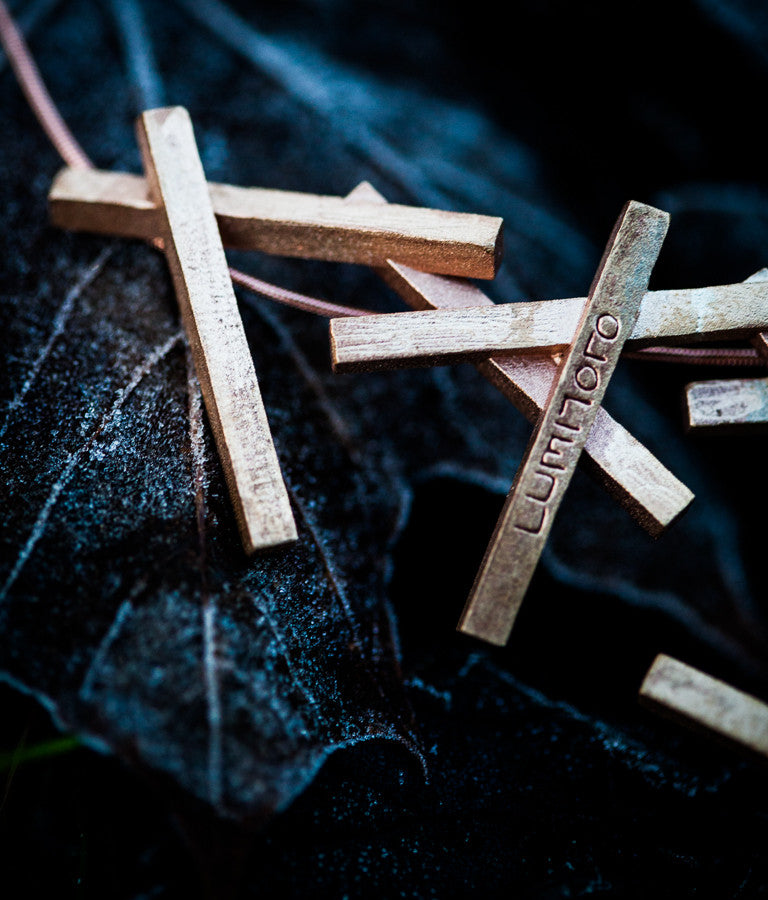 Stickii raw bronze necklace