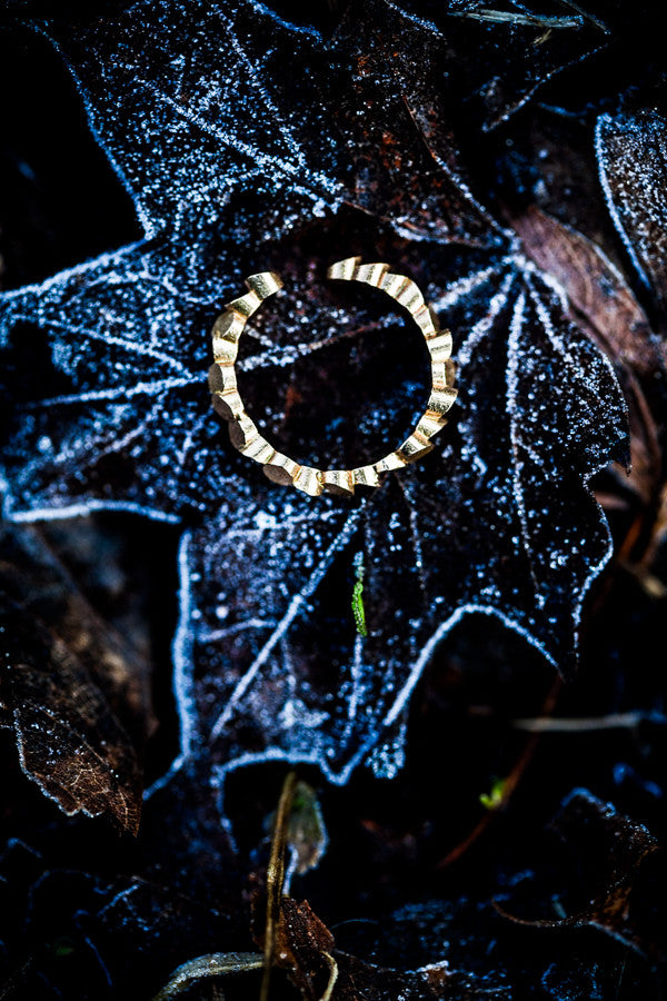 Tubii raw bronze ring I