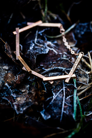 Stickii sticks bracelet raw bronze