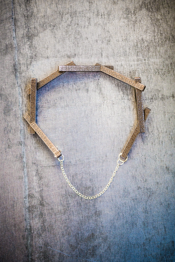Stickii bronzed steel bracelet