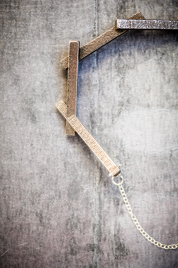 Stickii bronzed steel bracelet