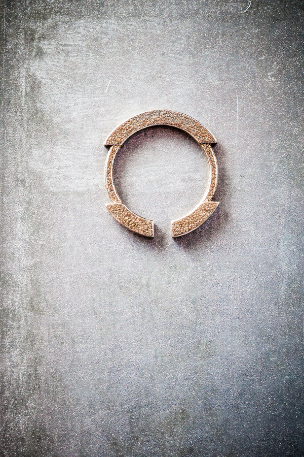 Stickii bronzed steel ring II