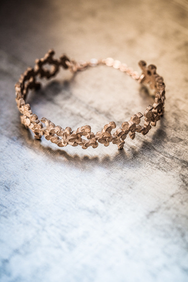 Tubii bronzed steel bracelet