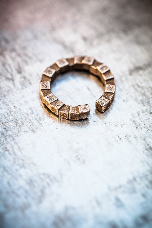 Cubii bronzed steel ring 1.1