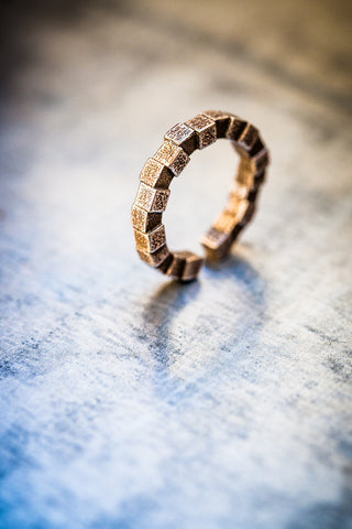 Cubii bronzed steel ring 1.1