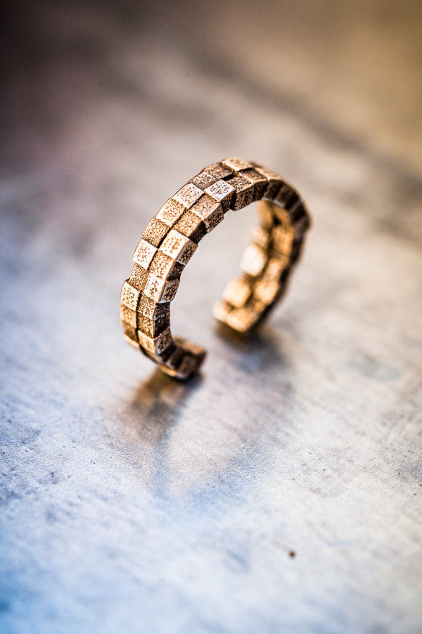 Cubii bronzed steel ring 2.2 MINI