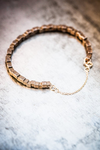 Cubii bronzed steel bracelet 1.1