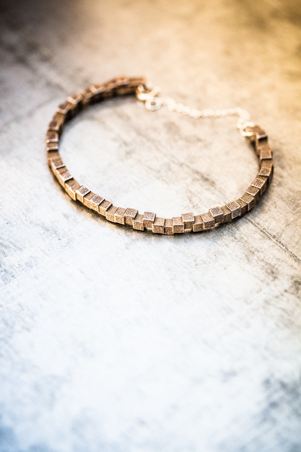 Cubii bronzed steel bracelet 1.1