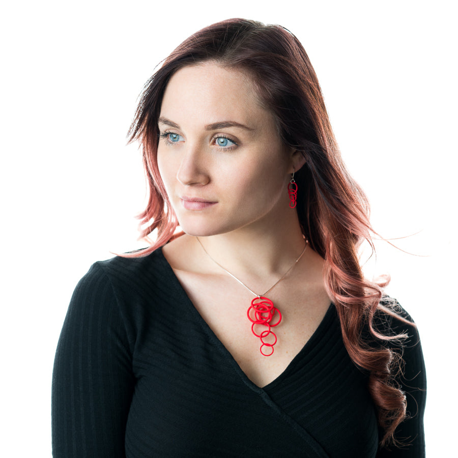 Torii Red earrings