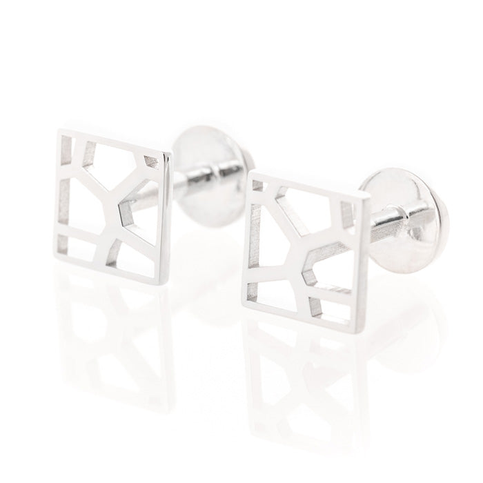 Voronoii MAN silver cufflinks square