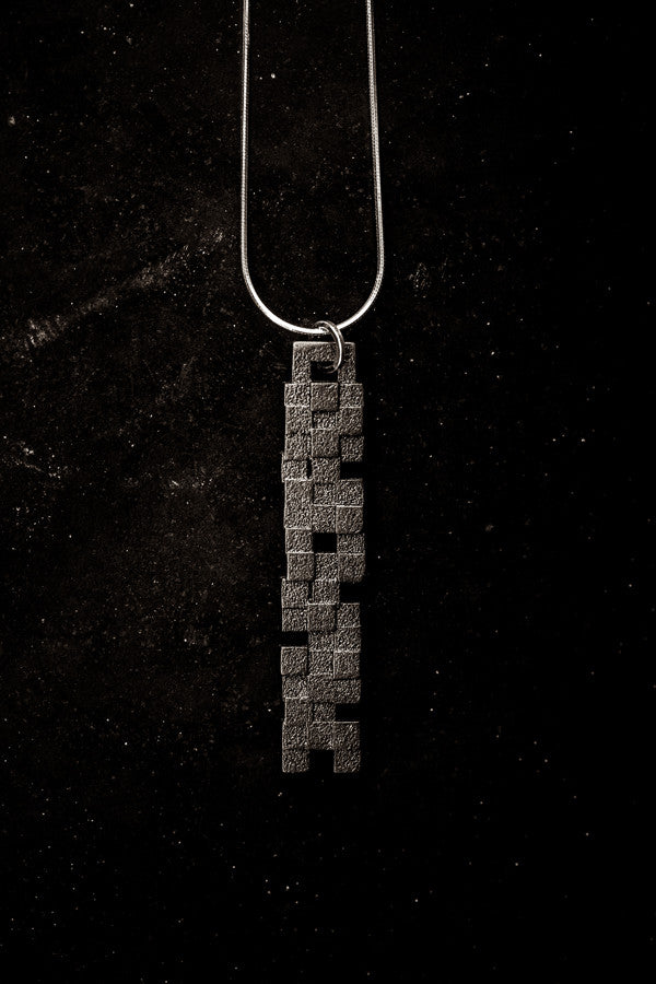 Cubii matte black pendant II